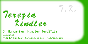 terezia kindler business card